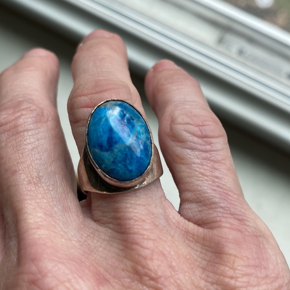 Sterling and stone ring - Picture 14 of 15